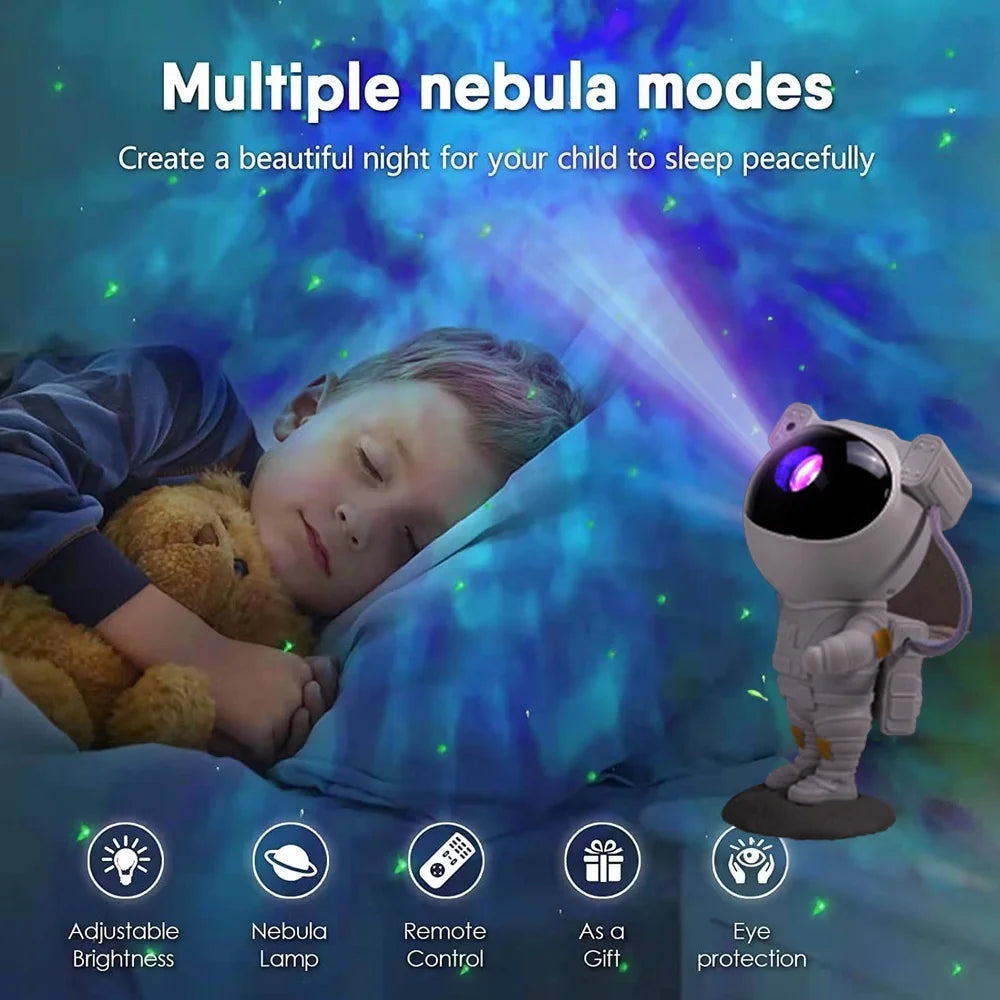 🌌 Luminária Projetora Astronauta™ – Traga o Universo para Dentro de Casa!