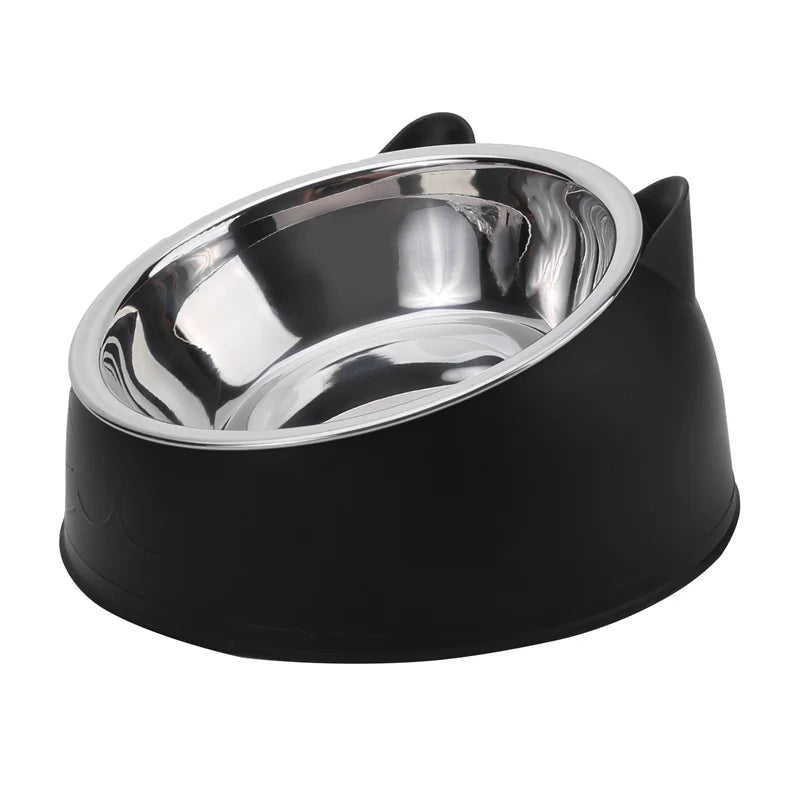 🐾 Comedouro Inox Elevado para Gatos – Design Moderno e Confortável