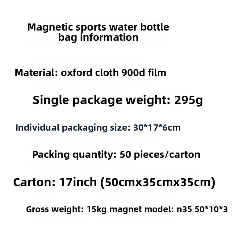 💧 Bolsa Transversal Magnética para Garrafa – Estilo, Liberdade e Praticidade em Movimento