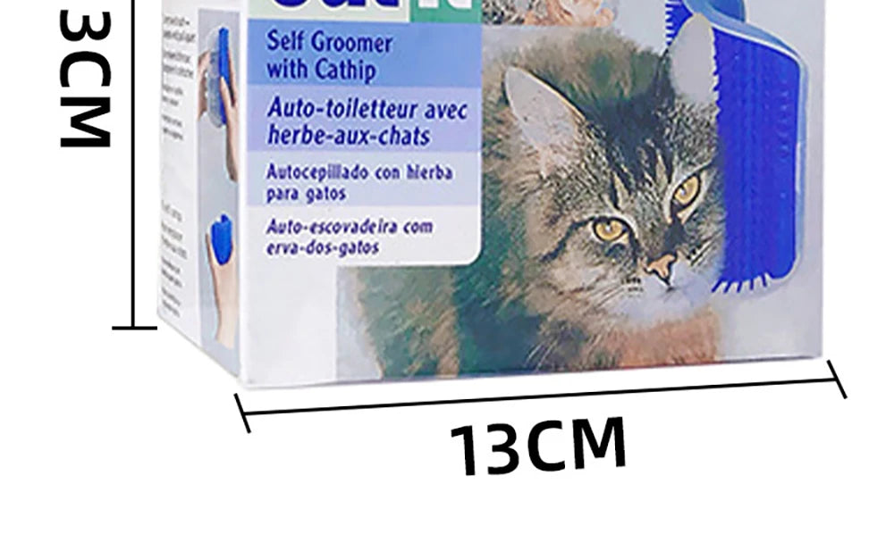 🐱 Massageador de Canto CatRelax™ – Conforto, Diversão e Autocuidado para seu Gato!