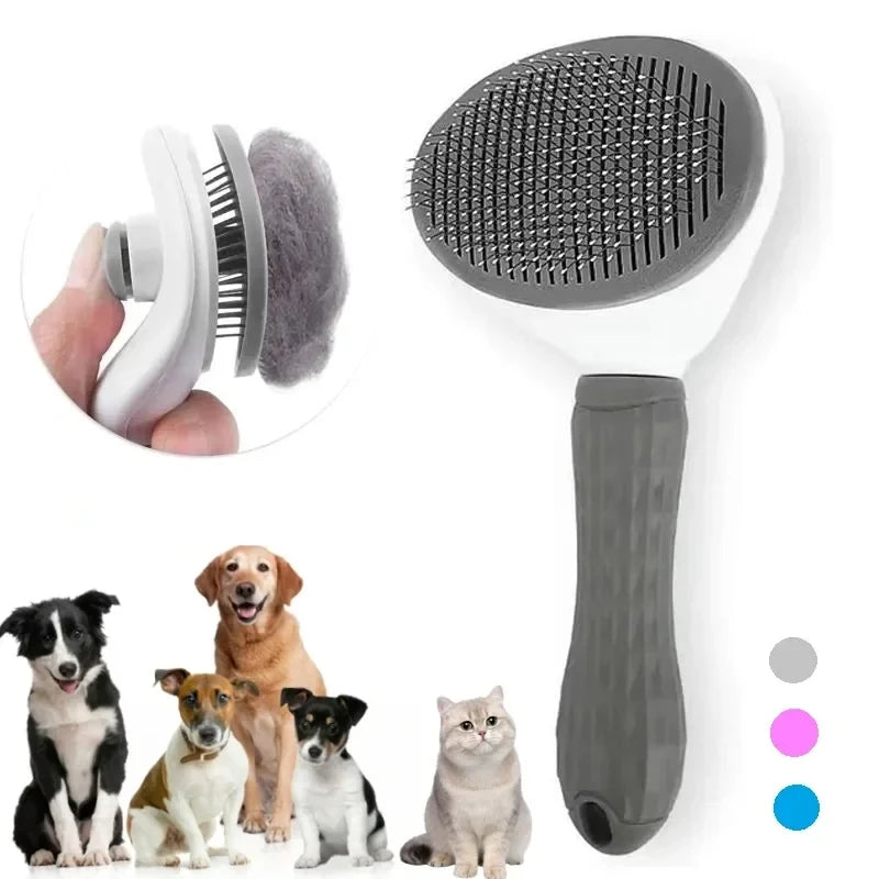 🐶 Escova de Grooming Profissional PetCare™ – Pelagem Perfeita com Conforto e Eficiência