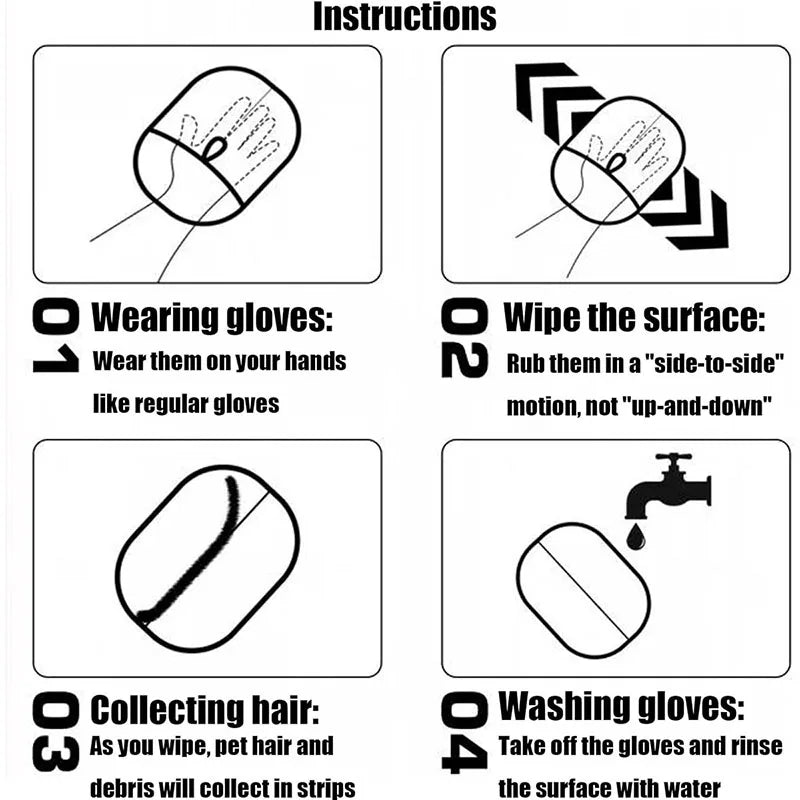 🧤 Luvas de Remoção de Pelos PetClean™ – Limpeza Eficiente e Sustentável