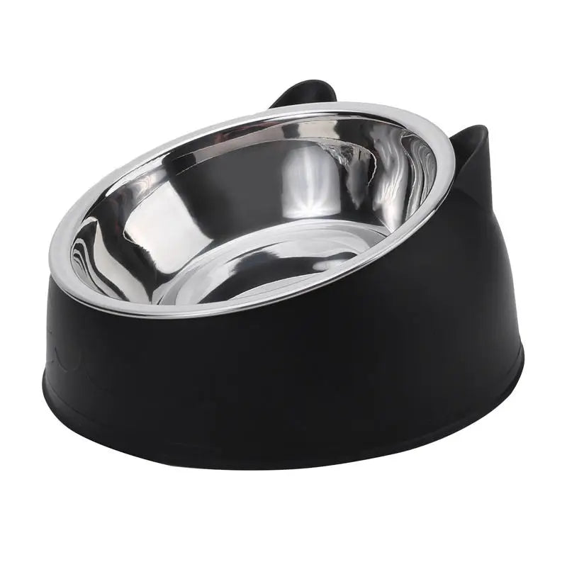 🐾 Comedouro Inox Elevado para Gatos – Design Moderno e Confortável