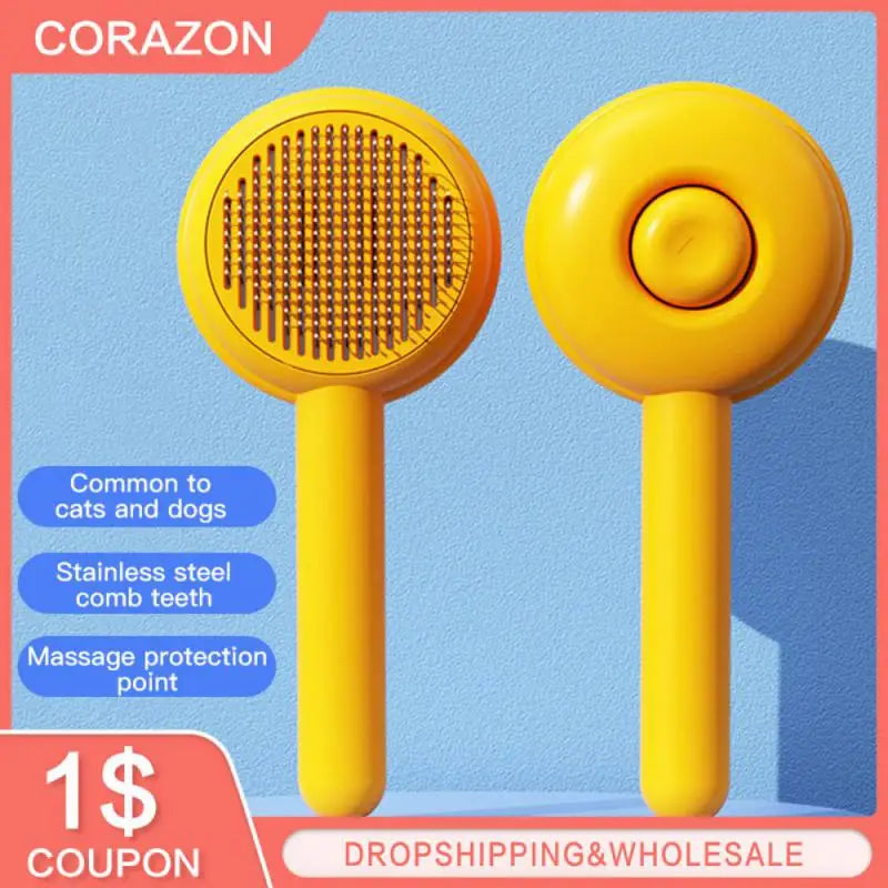 🐾 Pente de Massagem e Desembaraço para Pets – Cuide do Pelo com Conforto e Eficiência