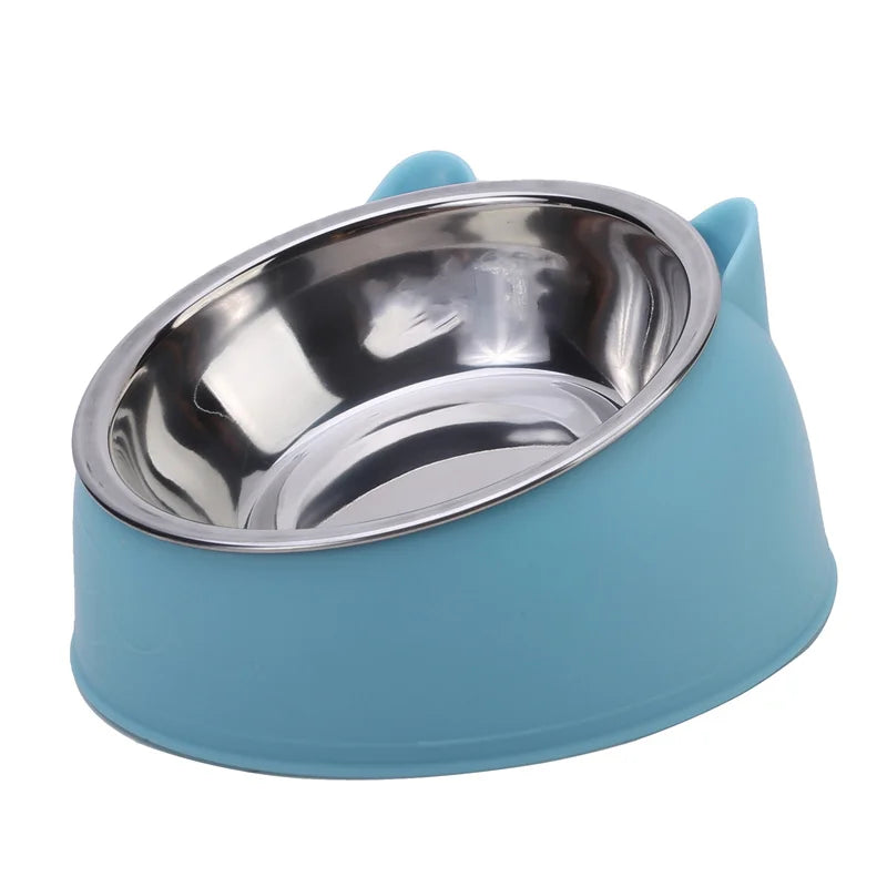 🐾 Comedouro Inox Elevado para Gatos – Design Moderno e Confortável