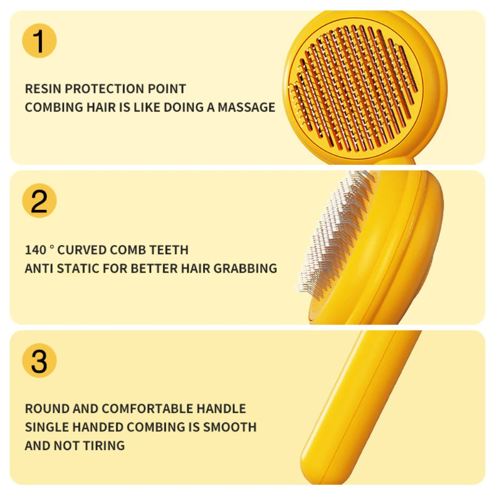 🐾 Pente de Massagem e Desembaraço para Pets – Cuide do Pelo com Conforto e Eficiência