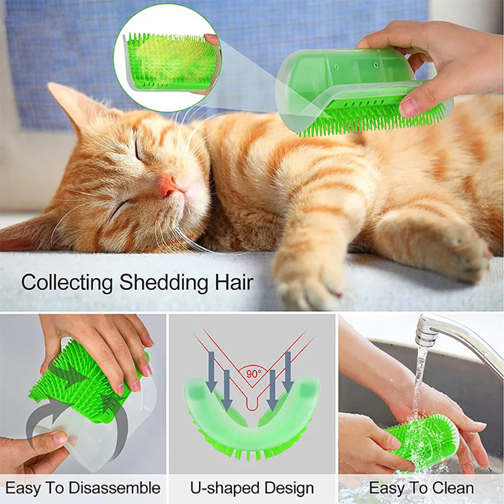 🐱 Massageador de Canto CatRelax™ – Conforto, Diversão e Autocuidado para seu Gato!
